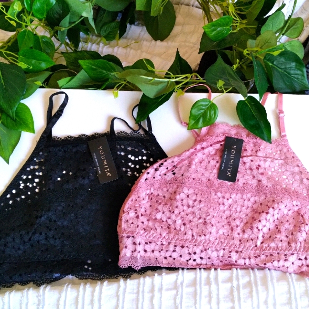 New Lace long line bralettes